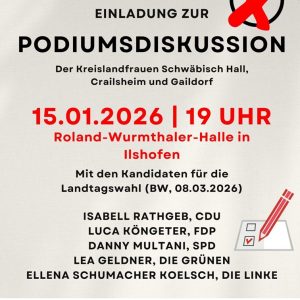 Podiumsdiskussion zur Landtagswahl